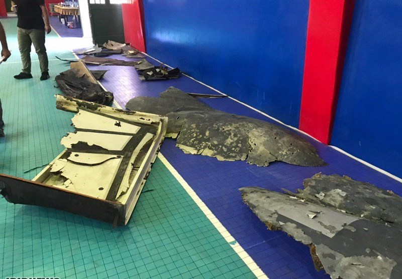 Iran's IRGC displays downed US drone at a press conference, June 21, 2019. (Photo: IRIB/Tasnim)